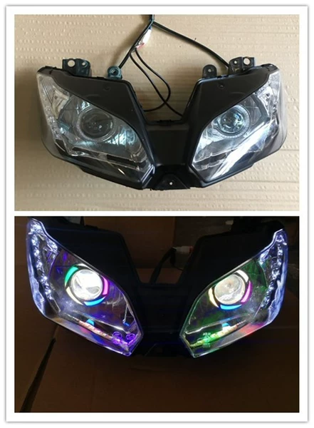 Milky white LED headlights