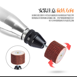 Livable Flap Wheel Grinding Head with Handle Flap Wheel Sandpaper Wheel Abrasive Cloth Grinding Head Polishing Wheel Flap Wheel 13Mm-20Mm