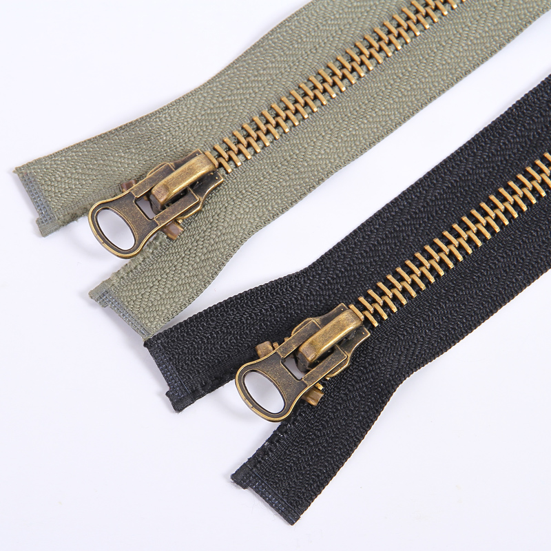 8号古铜 牙齿黑色军绿色拉链双开80厘米100cm闭口15cm包