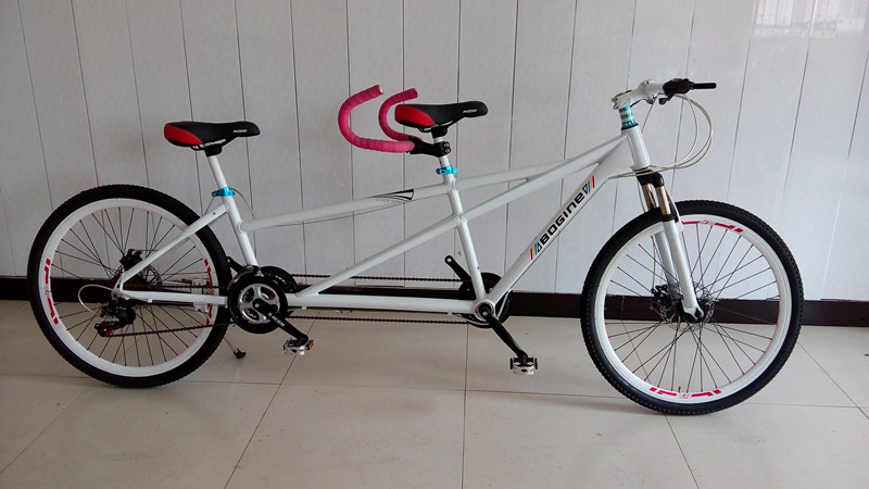 Doble montar tres montar bicicleta de montaña marco de aleación de aluminio cambio de velocidad coche de pareja dos montar un coche de turismo de la montaña image 13