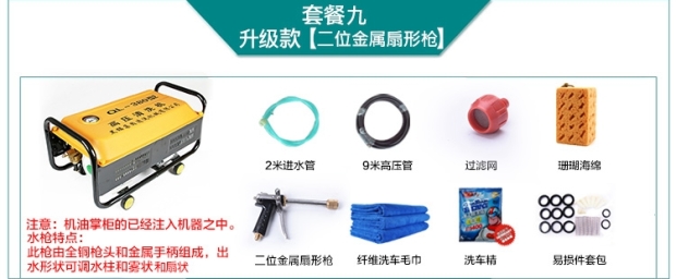 Portable car washer high pressure 220v car brush water pump artifact washer water gun household tools black cat car washer