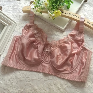Smooth bra ultra-thin plus size full cup underwear breast reduction chubby girl large chest small 100E95F200 Jin chest