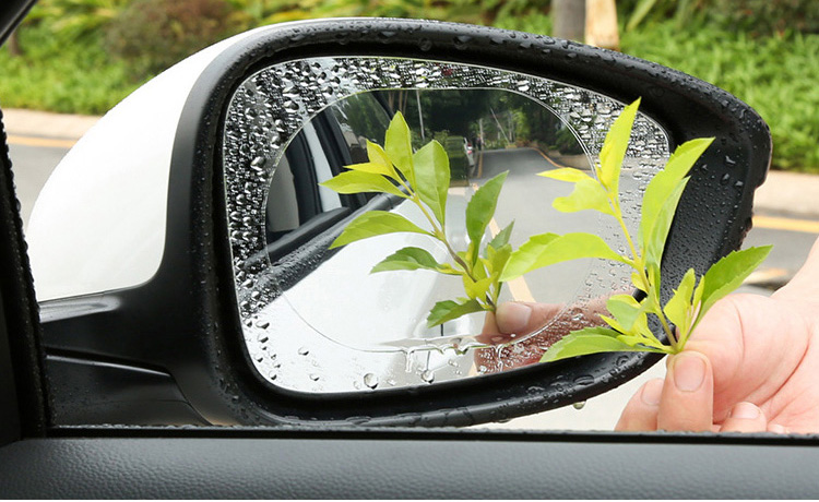 Car rearview mirror anti-rain and anti-fog film, car side window reflector water-repellent waterproof rain-removing hydrophobic film