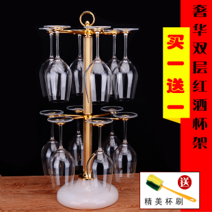 ✅ European-Style Rotating Red Wine Glass Rack Ornaments, Creative and Personalized Home Upside-Down Goblet Rack, Wine Glass Rack Display