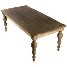 L7实木餐桌复古原木餐桌西餐桌欧式餐桌办公桌实木茶几会议桌