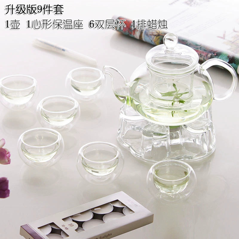 Glass tea set, flavored tea, teapot, fruit tea, tea cup, thermos