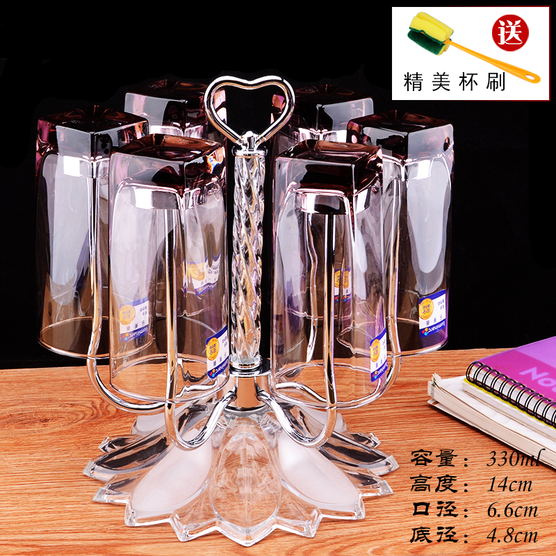 Square, purple, 330 ml