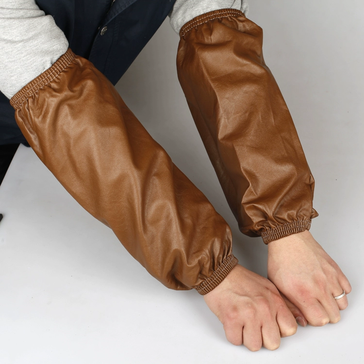 Кожаные водонепроницаемые и маслостойкие рукава в корейском стиле для взрослых и женщин, увеличенные и утолщенные длинные рукава из искусственной кожи для мужчин с бесплатной доставкой Ma Xiao