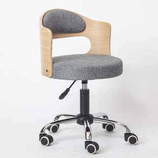 Ft Solid Wood Backrest Desk Lifting Chair Small Apartment Modern Simple Study Computer Chair Student Chair Small Home Swivel Chair
