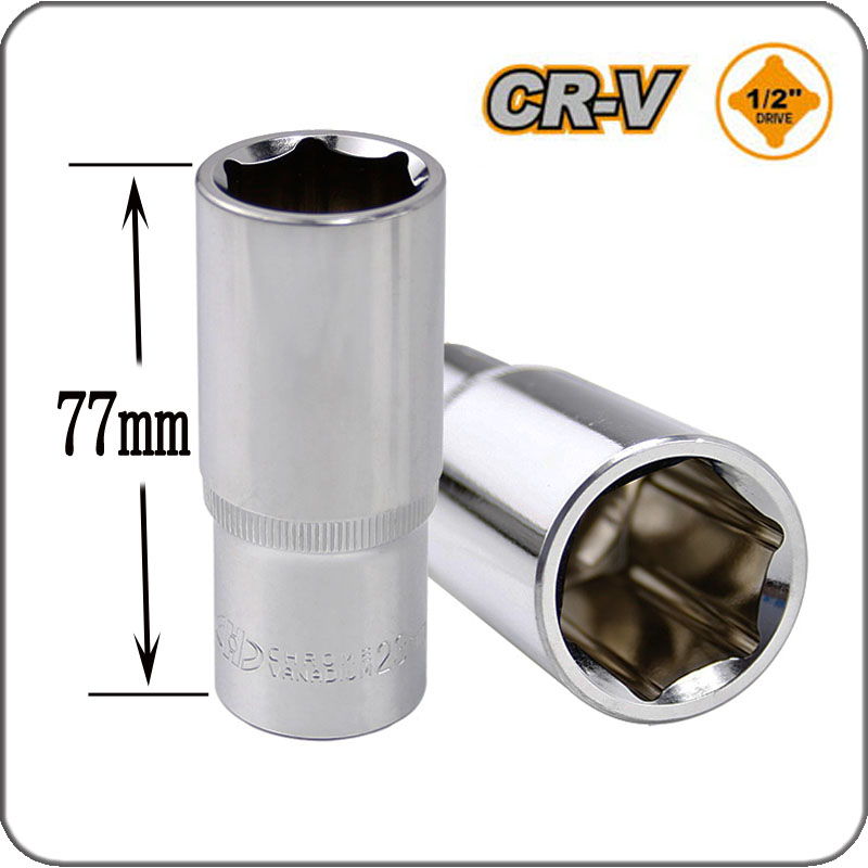 Huafeng flecha gigante 1 / 2 manga alargada 14 17 19 21mm llave de manga eléctrica hexagonal CRV6 manga de ángulo