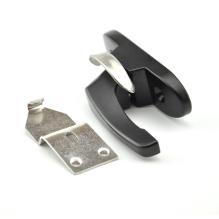 Crescent Lock, Aluminum Alloy Window Lock, Plastic Steel Door Lock, Sliding Door and Window Lock, Latch, Hook Lock, Black Crescent Lock