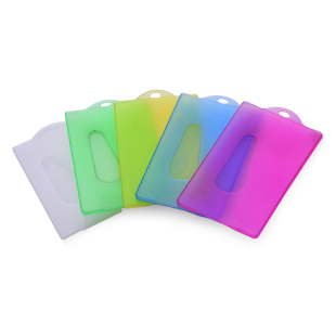 Colorful Transparent Id Card Holder, Bank Card Holder, Bus Card, Ic Card, Meal Card, Subway Card Protective Cover, Hard Card Holder