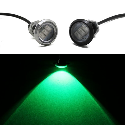 Gündüz işıqları | Light 24V Truck Ultra-Thin Waterproof - 12v23mm-green-light-1-black-shell