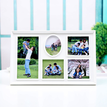 韩式组合连体相框六宫格摆台冲洗照片五格照片儿童宝宝塑料相架
