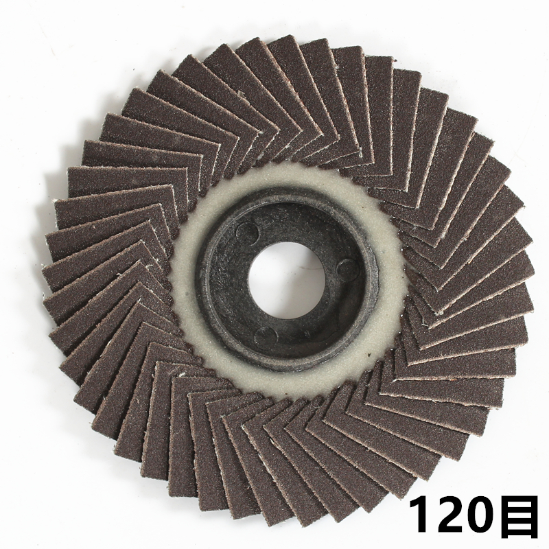 Hoja de pulido en forma de flor de persiana Hoja de pulido en forma de flor de persiana Hoja de pulido de acero inoxidable 100 Hoja de pulido de molino de ángulo