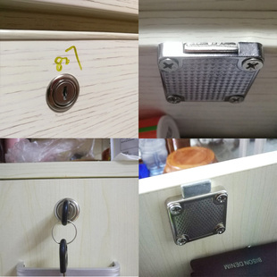 Ft Office Desk Drawer Lock Cabinet Lock Anti-theft Home Self-loading Old-fashioned Wardrobe Lock File Cabinet Lock Bedroom Dormitory