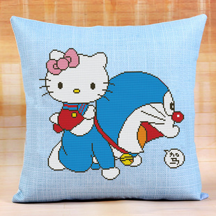 Cross Stitch 2024 New Line Embroidery Couple Simple Embroidery Simple Modern Cross Stitch Pillow Case Self-Embroidery