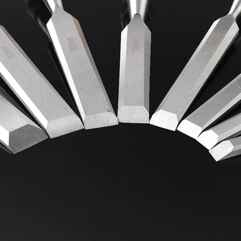 Kt carpenter chisel set flat chisel can be knocked solid wood handle flat shovel carpenter tool groove flat chisel Zhaozi wood chisel