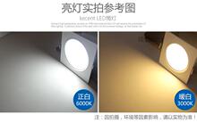 YA8O格栅筒灯15X15方形铁铝格子led双头10*20公分葡萄架6寸黑