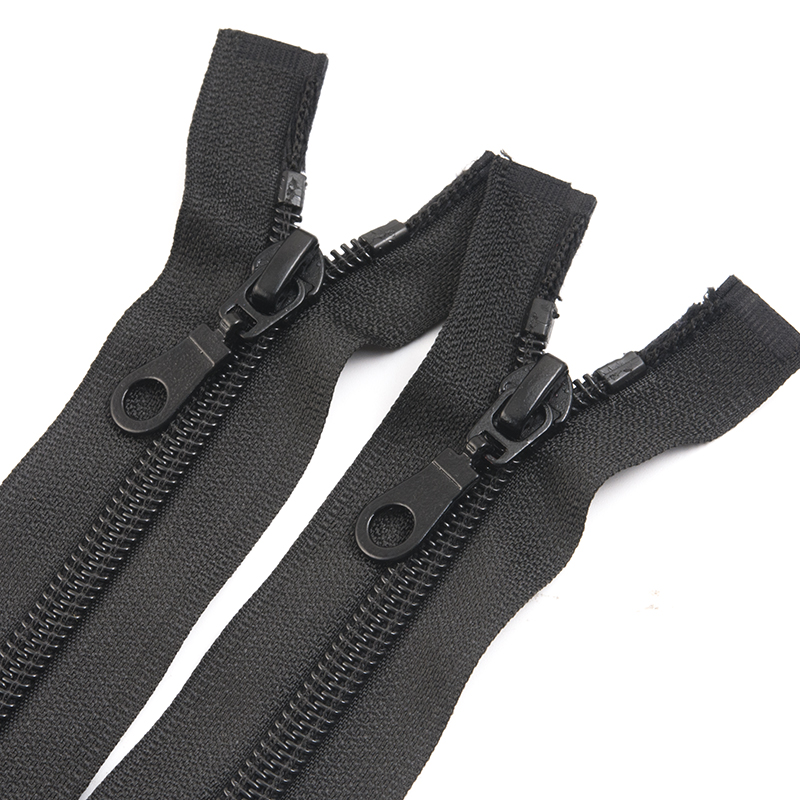 5号尼龙开尾拉链 校服外套夹克卫衣拉练黑白色塑料拉锁配件