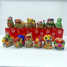 天津泥人张十二生肖泥塑摆件民间特色手工艺品狗年新年纪念品批发
