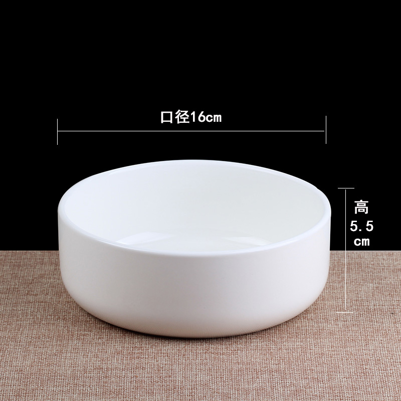 Gran maceta de disco blanco beige