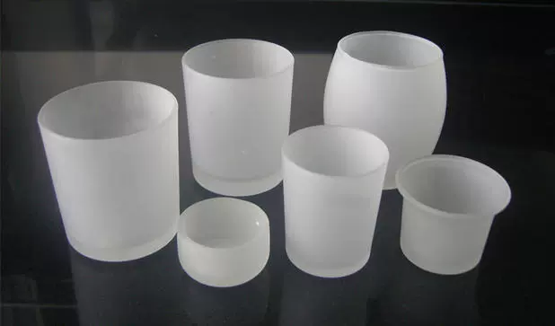 Glass matte windproof candle