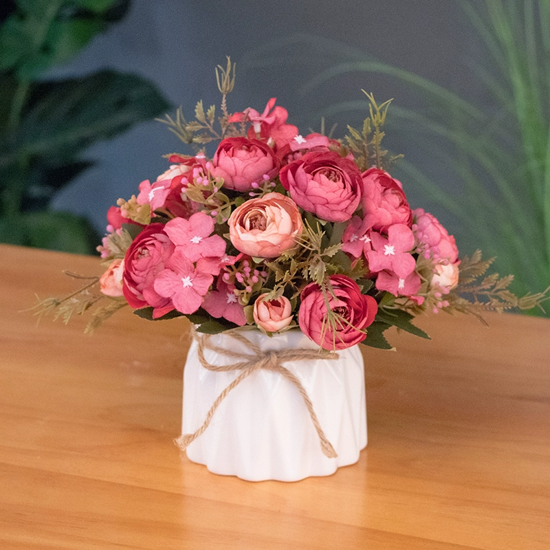 Nordic simulation flower decorative flower decorative flower room fake flowers fake flower plastic flower dining table flower bionic bionic flower bleaching flowers