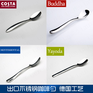 Coffee Spoon Stainless Steel Small Spoon Stirring Spoon Small Spoon Mini Dessert Spoon Tea Spoon Yogurt Ice Cream Thickeneded Commercial