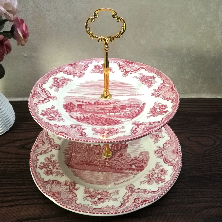 Сервиз Wedgwood Red Castle Series: элегантные западные обеденные тарелки, европейская тарелка-супница, чашки и блюдца
