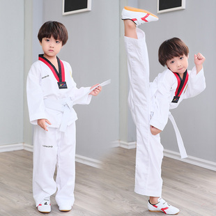 Children's Wholesale Taekwondo Uniforms, Children's Adult Taekwondo Uniforms, Long-Sleeved Short-Sleeved Autumn and Winter Uniforms
