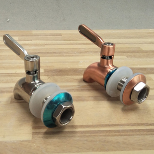 Stainless Steel Copper Faucet Metal Faucet Wine Jar Copper Faucet Aperture 16mm