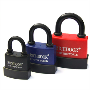 ft plastic waterproof padlock door lock anti-theft lock warehouse lock large lock waterproof anti-rust lock head lock lock hanging