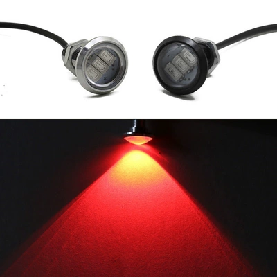 Gündüz işıqları – Waterproof Reversing Bulb - 12v23mm-red-light-1-black-shell