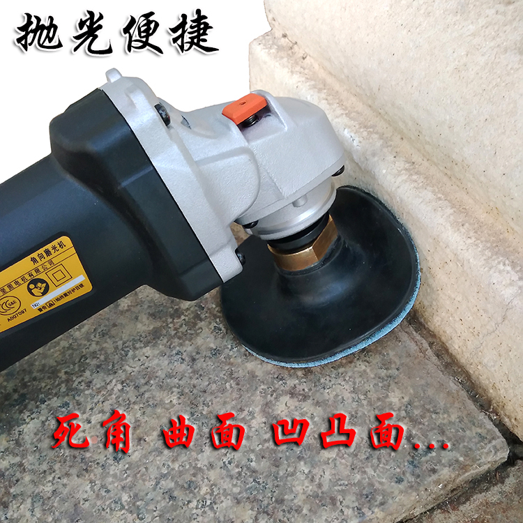 Molino de ángulo papel de lija disco autoadhesivo doblado mármol pulido cabeza de molienda hoja de molienda seca goma blanda ventosa conector de gancho de tela