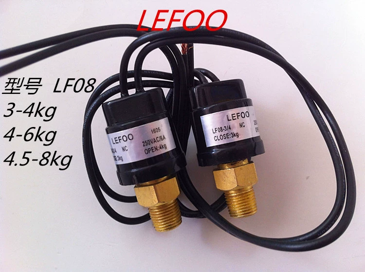 LEFOO LF08 переключатель давления 12V220V гидравлическое масло давление воздуха переключатель давления воды контроллер воздушного компрессора