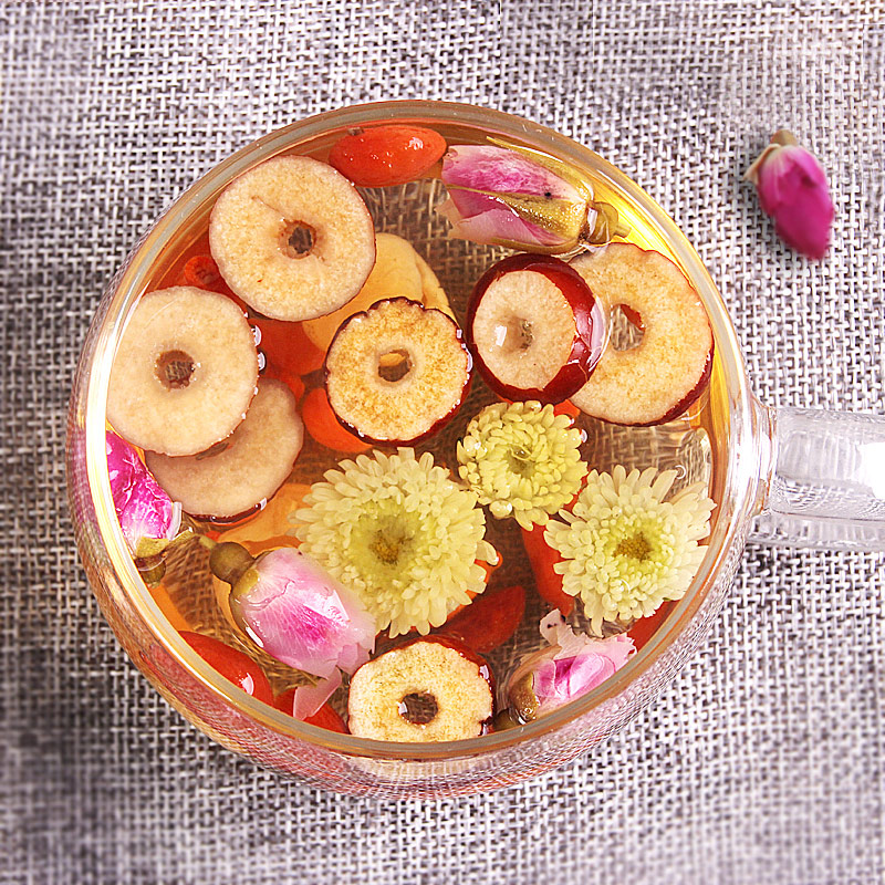 Corn Silk, Longan, Red Dates, Wolfberry, Chrysanthemum, Cassia Seed and Ginseng Five Treasures Combination Tea Bag Tea Herbal Tea Source Manufacturer