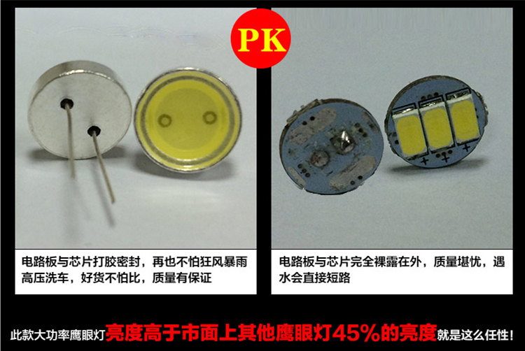 Car Super Bright Eagle Eye Daytime Running Light Ultra-Thin Single Layer Invisible Led Light Reversing Light Fog Light Waterproof Decorative Light Wholesale
