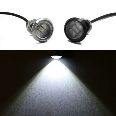 Running Light 24V Truck Ultra-Thin — Gündüz işıqları - 12v23mm-white-light-1-black-shell