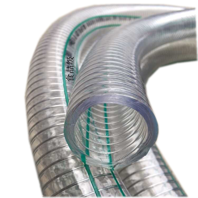 Tubo de acero transparente Tubo de presión negativa antiestática Tubo de plástico Tubo de agua anticongelante Manguera de grado alimenticio Tubo de bombeo resistente a alta temperatura