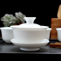 Ceramic white tea set with accessories, direct factory sales