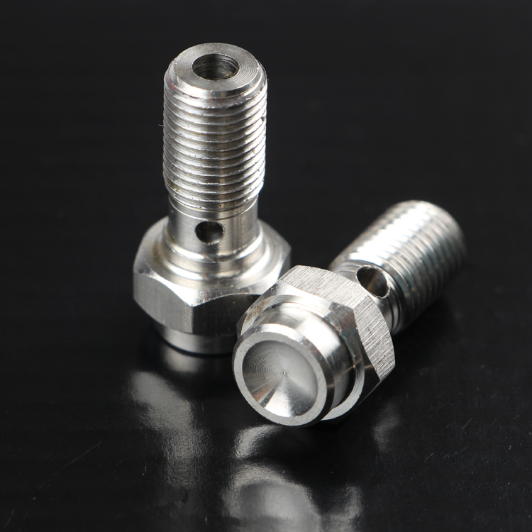 Stainless steel nozzle screw oil pipe steel throat deflation big abalone pump modified large and small radiation brake caliper sub-pump
