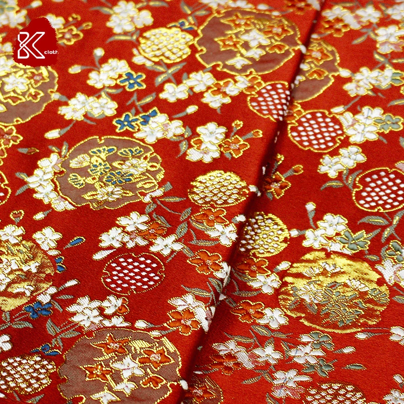 Japanese cloth flower-shaped, brocade