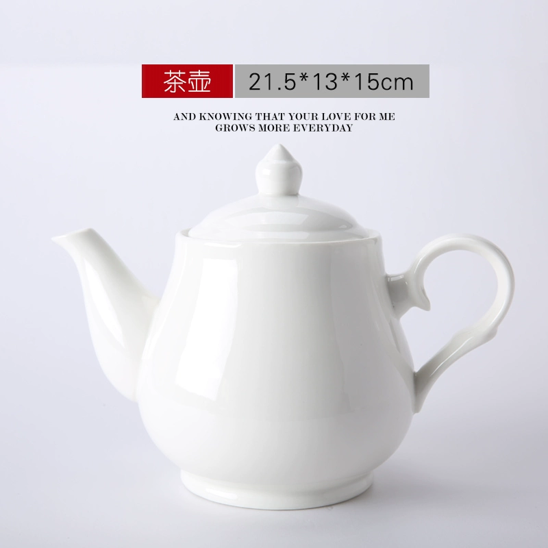 Ceramic tableware for hotel, set, 4 piece set