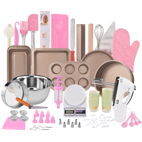 Wholesale baking tool set for beginners, home baking complete set, cake mold, pizza pan, oven use