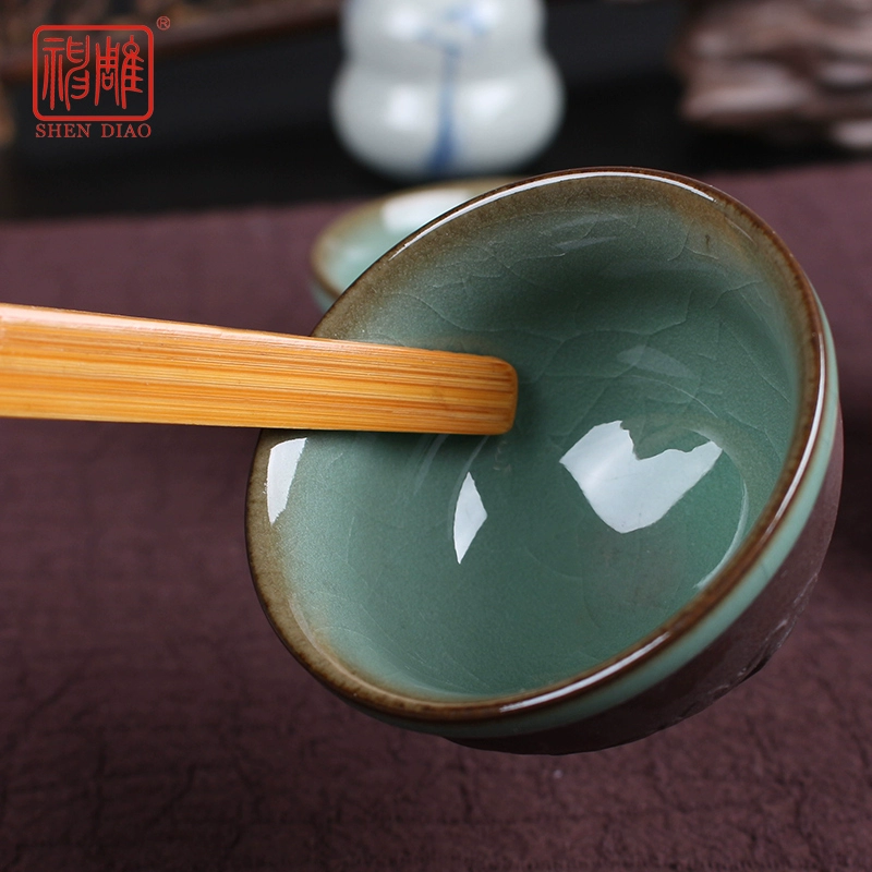 Handle, tea cup, tweezers, tea set, DIY