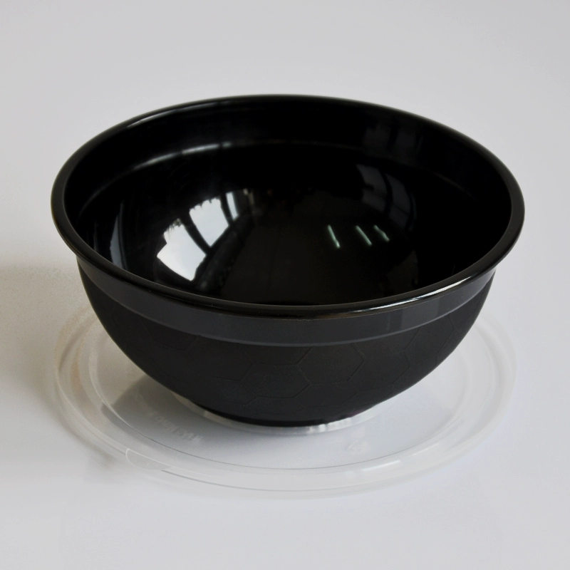 Круглая чаша одноразовая пластиковая толстая чаша для супа Футбольная чаша 1050 мл алмазная чаша оптовая продажа круглой чаши