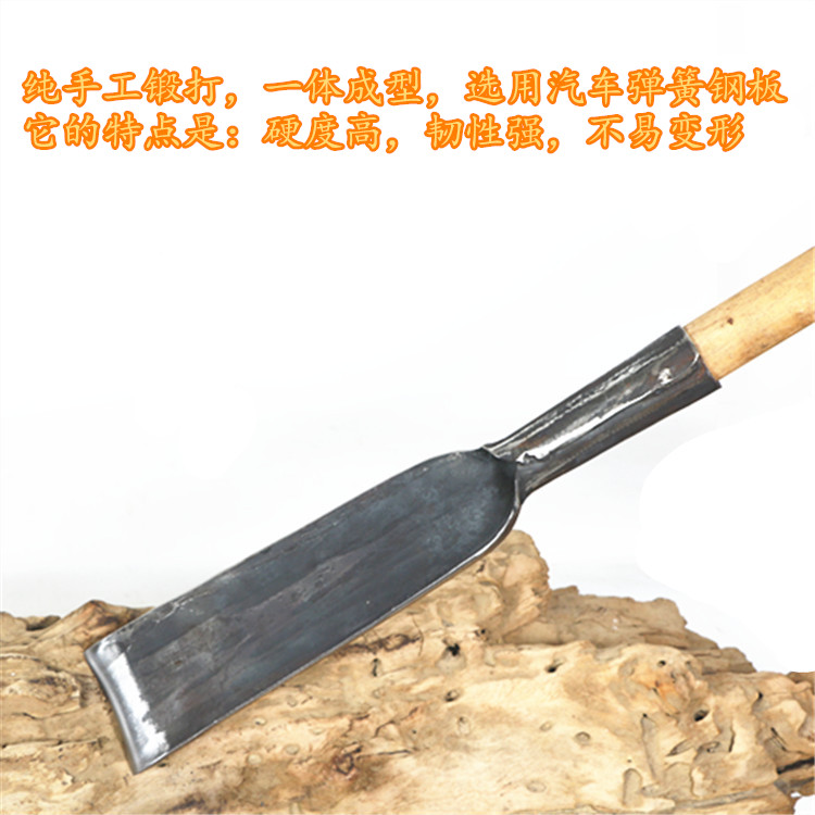 锻打弹簧钢园林树铲木柄挖洞铲移植锹挖坑铁锹挖锄起苗器花锹批发