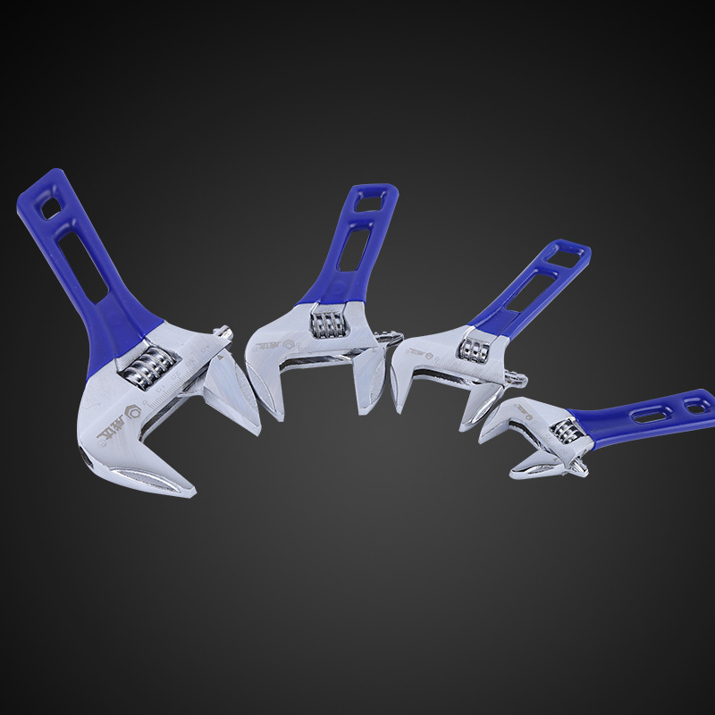 大开口短柄活动扳手 大活口卫浴扳手8寸6寸短把迷你扳手工具