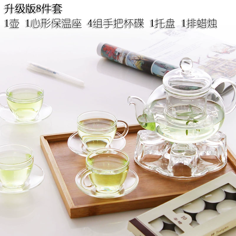 Glass tea set, flavored tea, teapot, fruit tea, tea cup, thermos